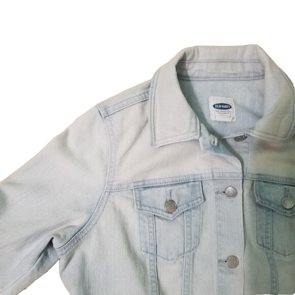 Old Navy Jeans Jacket Tag  M Light Wash Denim Ladies - Picture 3 of 8